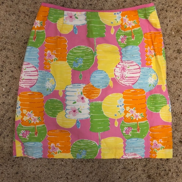Lilly Pulitzer Vintage Chinese Lantern Skirt - Picture 1 of 3